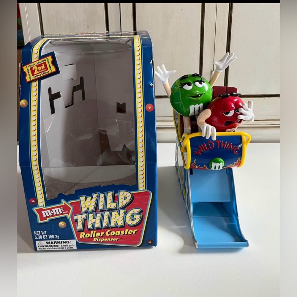 M&M's "Wild Thing Roller Coaster" Ltd Ed. Candy Dispenser Official  Collectible
